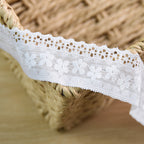 Single-Scallop Straight-Edge Stretch Lace Trim 3 cm — fabric photo 3