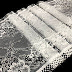 Circular Openwork Double-Edge Wide Nylon Lace Trim 22 cm — fabric photo 5