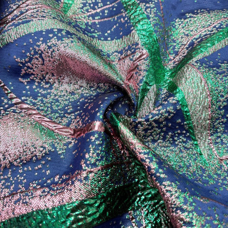 African Formalwear Jacquard Lace Fabric — fabric photo 2