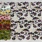 Two-Tone Rope Bead Sequin Embroidery Fabric