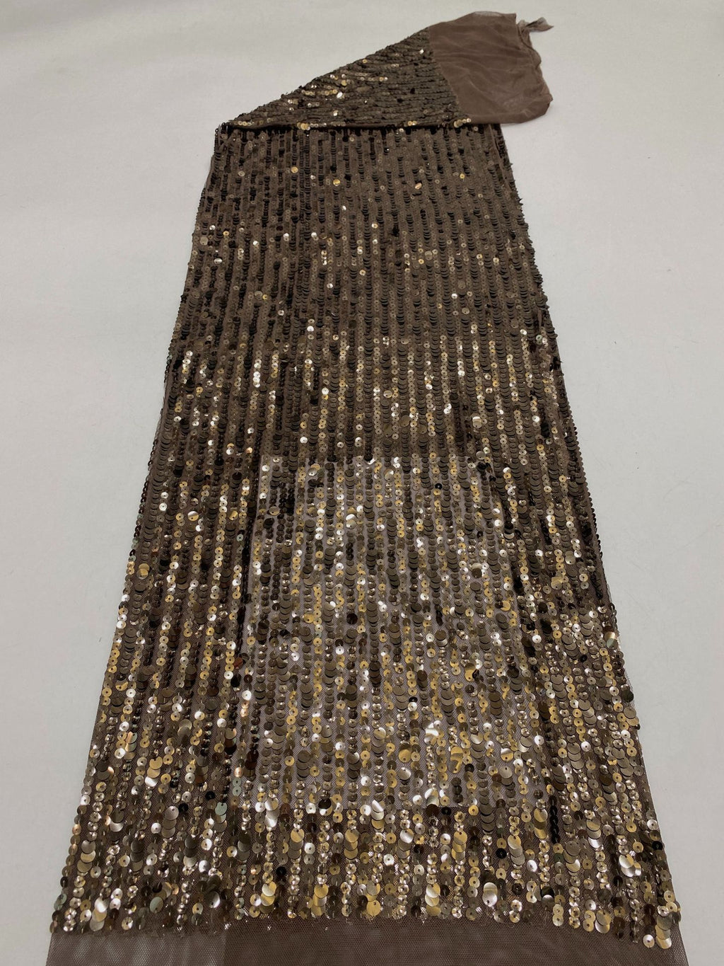 Stretch Sequin Embroidered Stretch Mesh Fabric – Design 12191 — fabric photo 6