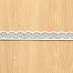 Single-Scallop Narrow Lace Trim 2.5 cm — fabric photo 3
