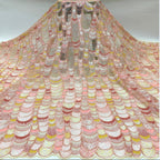 Iridescent Laminated Sequin Fabric for Evening Dresses — fabric photo 4