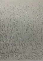 Heavy 3/7 mm Sequin & Triple-Bead Embroidered Bridal Fabric – Design 12735 — fabric photo 4