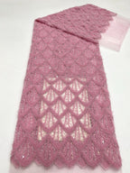 Rope & Bead Sequin Embroidery Fabric for Dresses — fabric photo 6