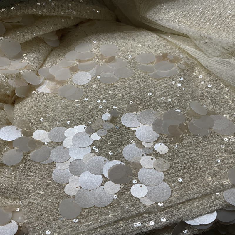 Multisize 3–18mm Sequin Embroidery Fabric — fabric photo 5