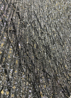 3 mm Sequin Embroidered Bridal Fabric – Design 10015 — fabric photo 3