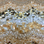 Mixed-Size Sequin Embroidery Dress Fabric — fabric photo 4