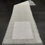 Dense Bead Sequin Bridal Embroidery Fabric — fabric photo 3