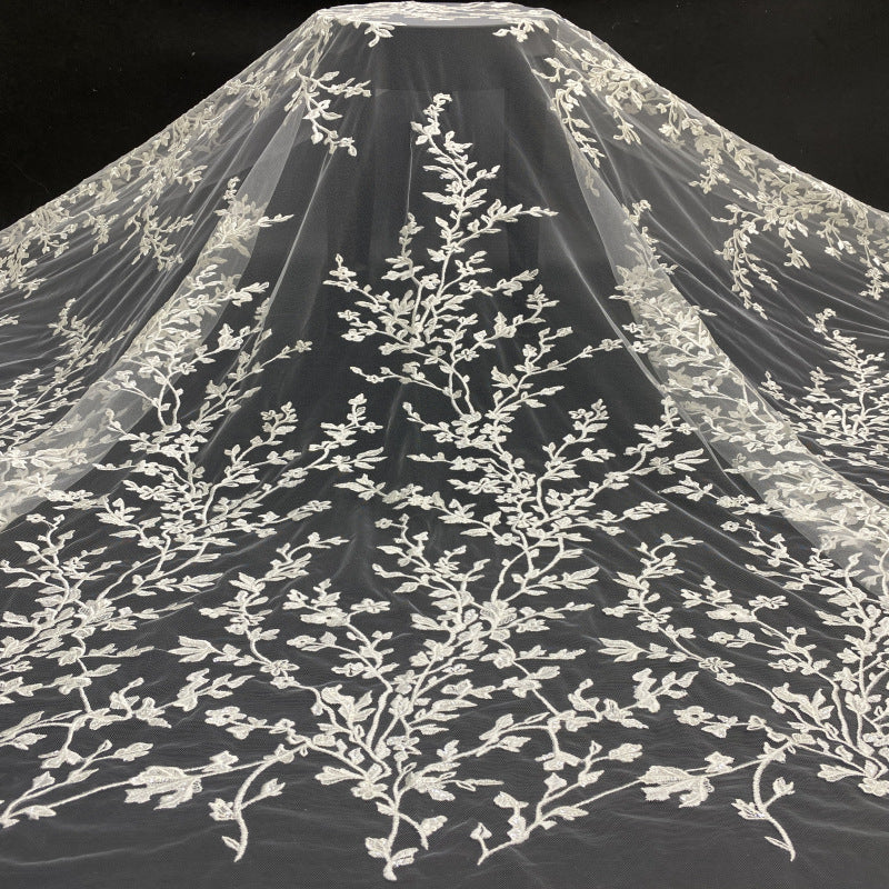 Sequin Embroidered Bridal Fabric – Design 56831