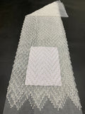Heavy Sequin & Bubble-Bead Embroidered Bridal Fabric – Design 94495 — fabric photo 6