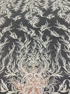 Bead & 3/4mm Sequin Embroidered Occasion Fabric