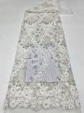 Heavy Sequin & Bugle-Bead Embroidered Bridal Fabric – Design 25567 — fabric photo 6
