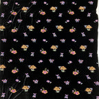 Multicolor Small Floral Sequin Embroidered Velvet-Base Fabric — fabric photo 2