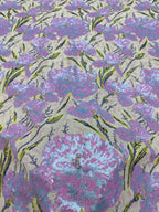 Heavy Lotus Sequin Embroidered Bridal Fabric — fabric photo 4