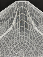 Bead & Sequin Embroidered Mesh for Bridalwear — fabric photo 6