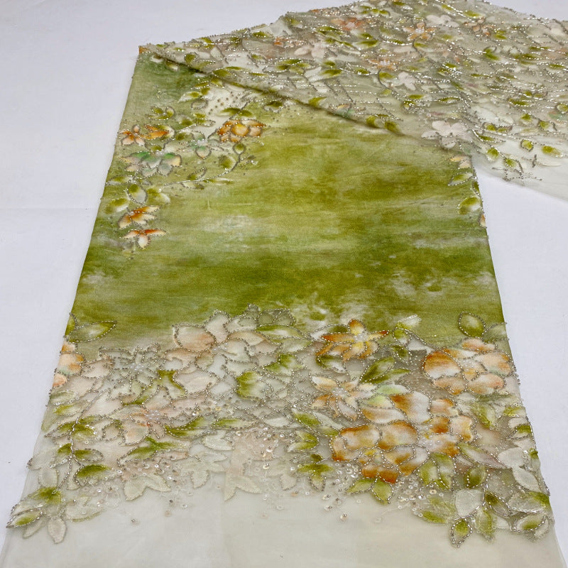 Laser Print Bugle Bead & Sequin Fabric — fabric photo 3