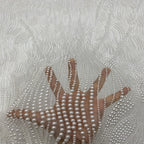 Bead and Foam Bead Embroidered Mesh Fabric — fabric photo 4