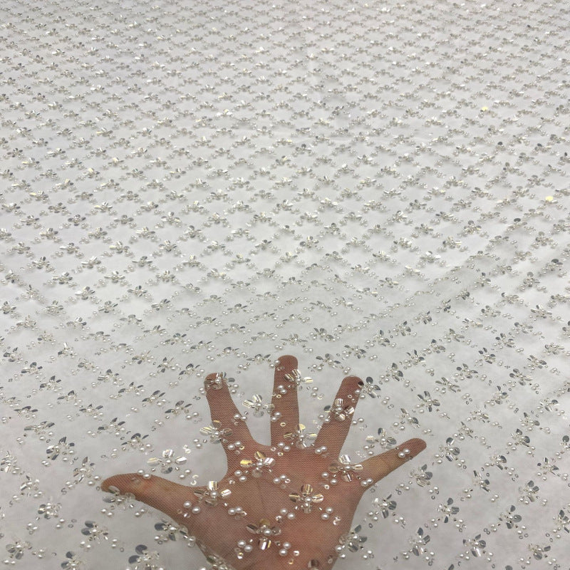Diamond Foam Bead & 3/7mm Crystal Sequin Fabric