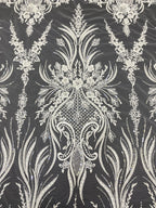Foam Bead & 2/4mm Sequin Embroidery Fabric — fabric photo 4