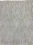 3 mm Crystal-Look Sequin & White-Core Bead Embroidered Bridal Fabric — fabric photo 4