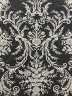 3 mm Crystal-Look Sequin Embroidered Bridal Fabric — fabric photo 2