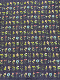 Multicolor Botanical Embroidery Fabric — fabric photo 6