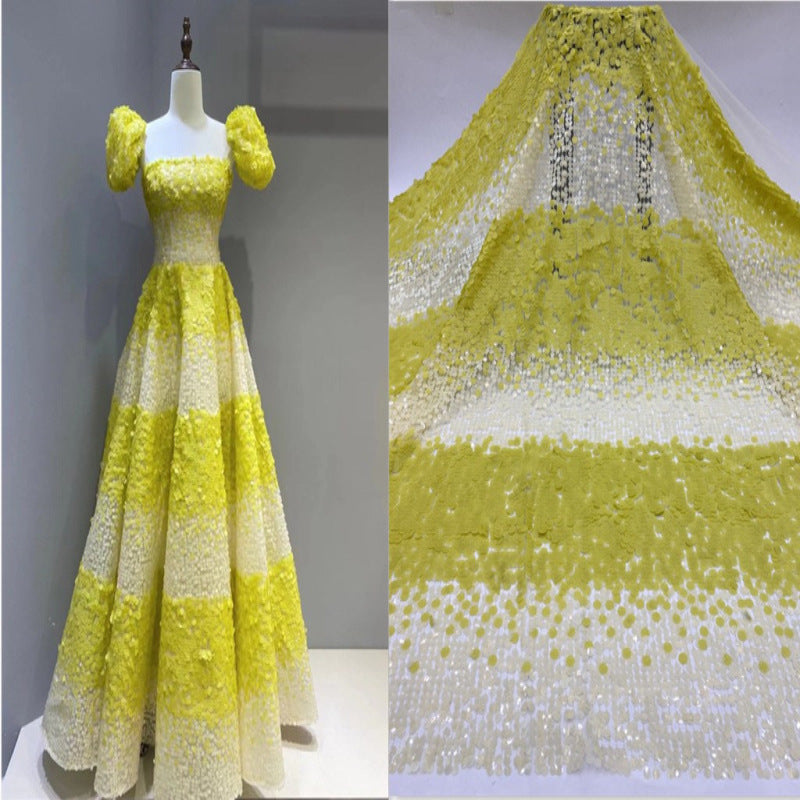 9/12mm Mixed-Size Sequin Dress Fabric