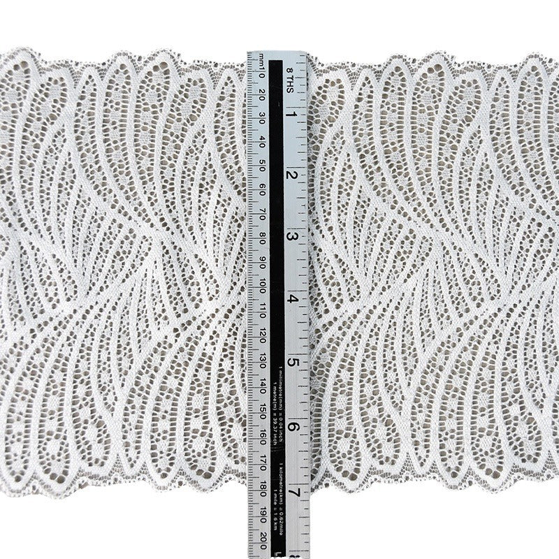 Geometric Stretch Nylon Lace Trim 17 cm — fabric photo 4