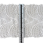Geometric Stretch Nylon Lace Trim 17 cm — fabric photo 4