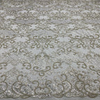 Sequin Embroidered Bridal Fabric – Design 49439 — fabric photo 2