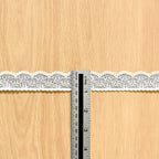 Single-Scallop Narrow Lace Trim 2.5 cm — fabric photo 5