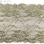 Ditsy Floral Double-Scallop Wide Lace Trim 18 cm - Style 17279