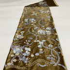 Multicolor Sequin Embroidered Velvet-Base Fabric — fabric photo 4