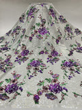 Ethnic-Style Sequin Embroidered Chiffon Fabric — fabric photo 6