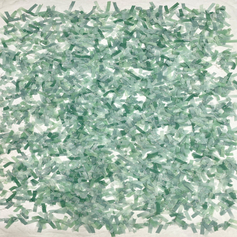 Floral Beaded Sequin Embroidery Fabric for Gowns — fabric photo 5