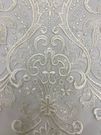 Sequin Embroidered Bridal Fabric – Design 93663 — fabric photo 5