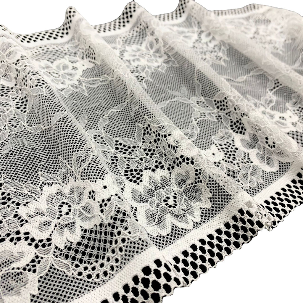 Circular Openwork Double-Edge Wide Nylon Lace Trim 22 cm — fabric photo 4