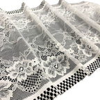 Circular Openwork Double-Edge Wide Nylon Lace Trim 22 cm — fabric photo 4