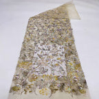 Printed Bead & Sequin Embroidered Dress Fabric — fabric photo 4