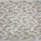 Botanical Bugle Bead and Mixed Sequin Embroidered Fabric — fabric photo 2