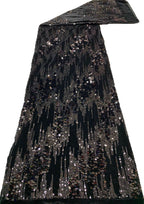 Velvet Base 3/7mm Sequin Fabric — fabric photo 2