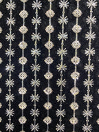 Velvet Bead 3/4mm Sequin Embroidered Fabric — fabric photo 5