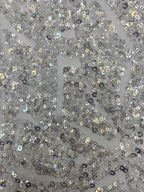 Crystal Sequin Bead Embroidery Fabric for Gowns — fabric photo 5