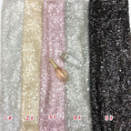 Decorative Embroidery Irregular Mesh Fabric — fabric photo 3