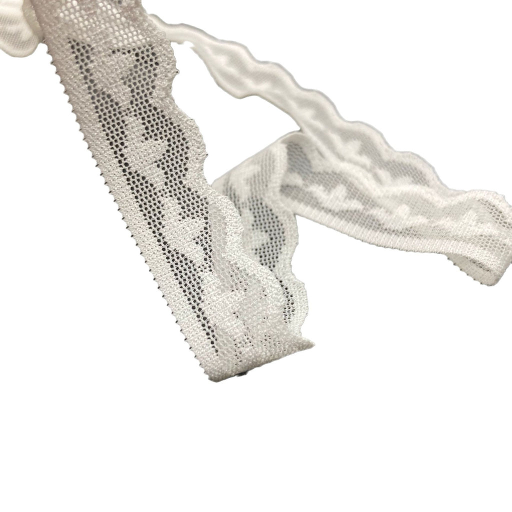 Ruffled Knitted Stretch Lace Trim 1.5 cm — fabric photo 3