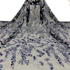 Multicolor 2/3/4/5 mm Layered Sequin Embroidered Tulle Mesh Fabric – Design 52287