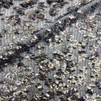 Textured Yarn Leaf Sequin Embroidery Fabric — fabric photo 5