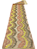 Multicolor Wave 3 mm Sequin Embroidered Bridal Fabric — fabric photo 6