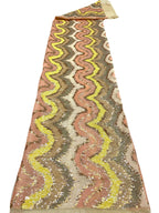 Multicolor Wave 3 mm Sequin Embroidered Bridal Fabric — fabric photo 6